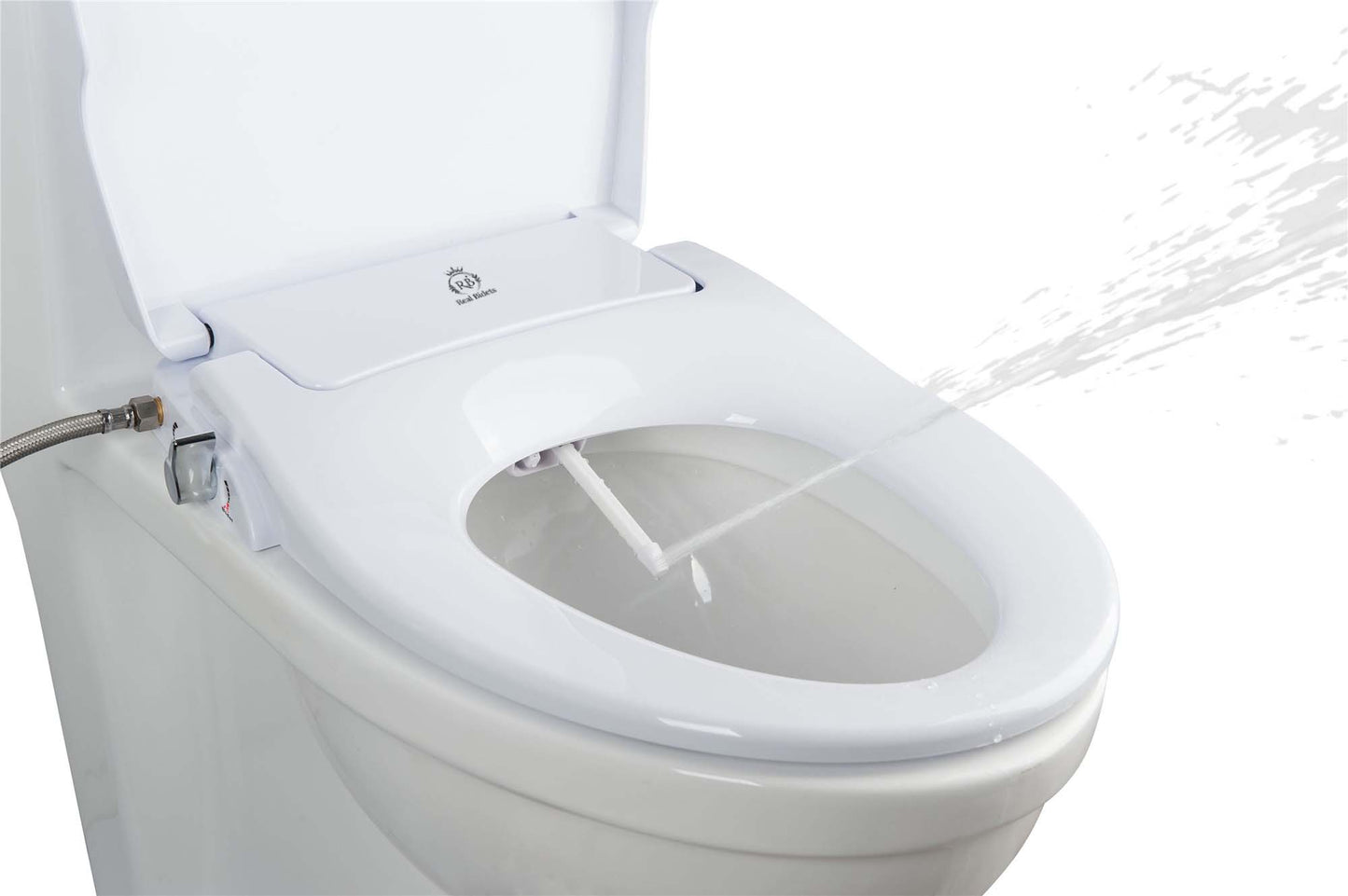 Real Bidets Full Bidet Toilet Seat with Built-In Sprayer – Dual Action, Non-Electric, Soft-Closing | RBC003 | UK