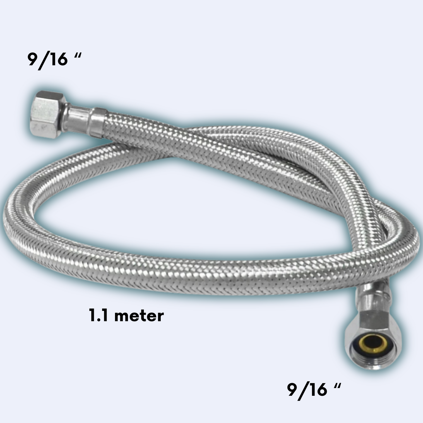 Durable Stainless Steel Bidet Hose - Real Bidets | Leak-Proof Design