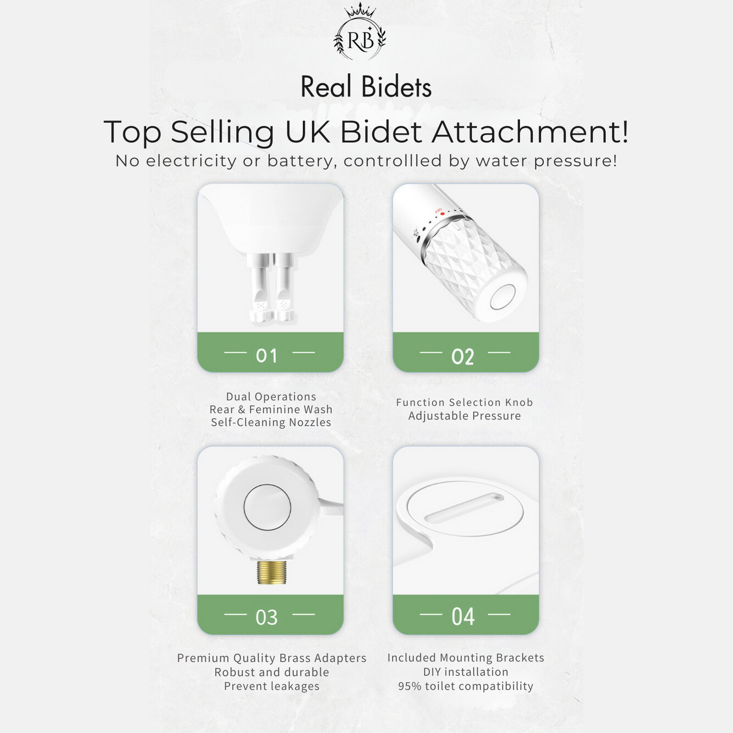 Bidet Toilet Seat Attachment UK - Real Bidets | Easy Install